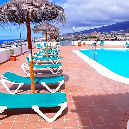 Lägenhet Lovely Studio With Ocean View In Costa Adeje